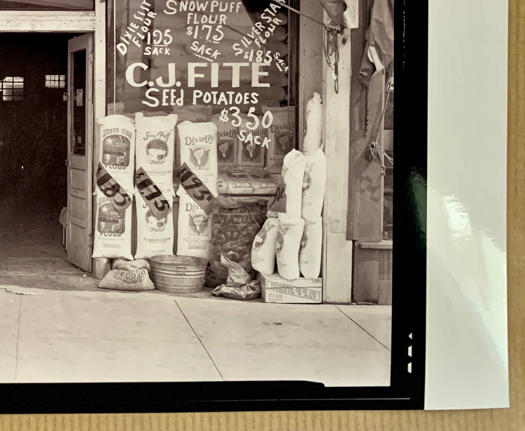 Fine Art Photography - Walker Evans (1936) – Facade of the CJ Fite store