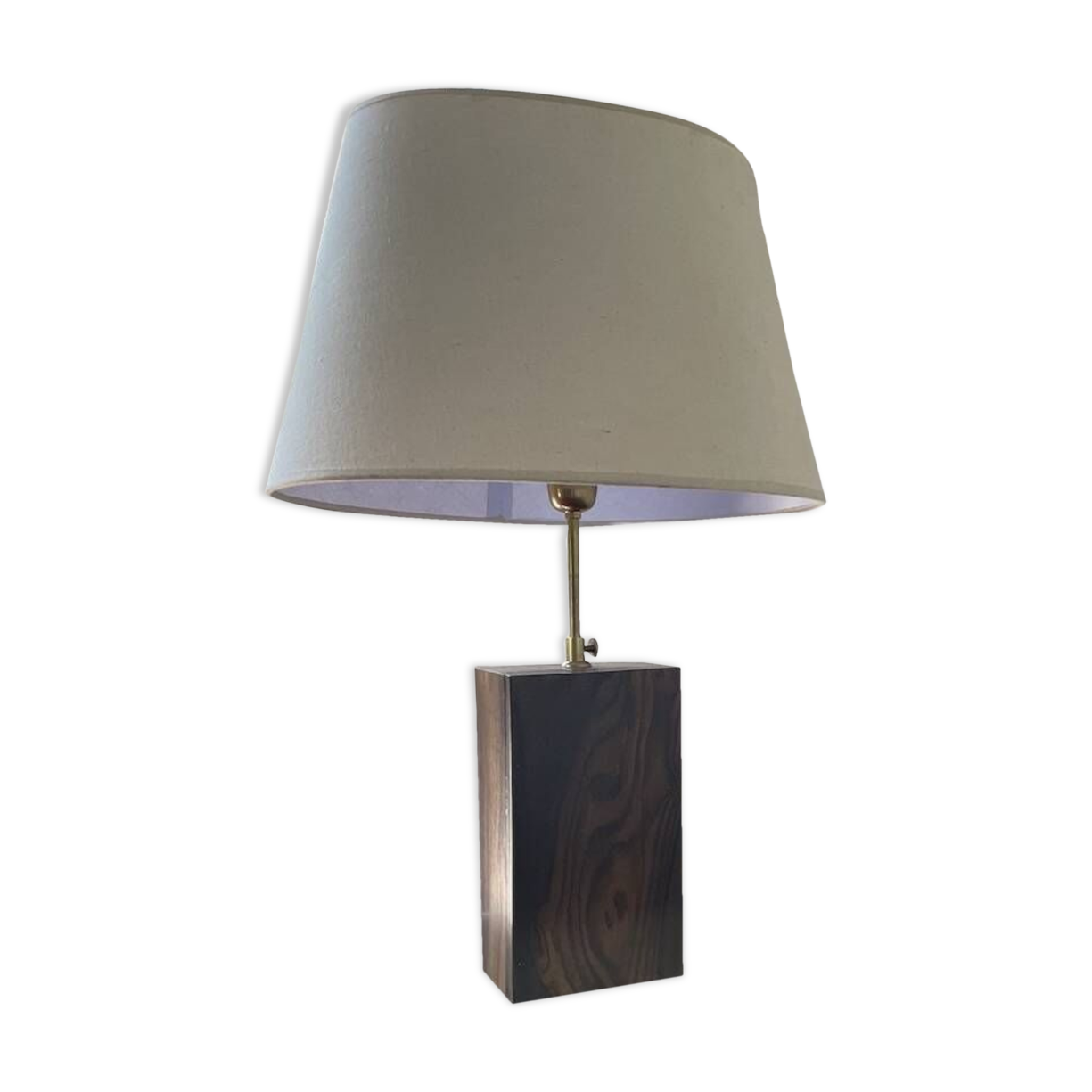 1950s wooden table lamp