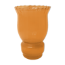 Orange smoked glass vase