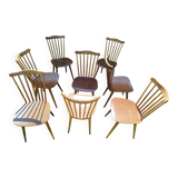 Set of 8 Baumann bistro chairs