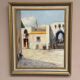 Swedish Oil on Canvas – “Southern Street” by J. Erix