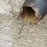 Pair of vintage 50s copper and metal wall lights