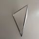 Simple opal glass wall light with an aluminium body, 1980s, Germany.