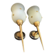 Pair of wall sconces torch style Empire
