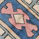 Dusty Pink Turkish Vintage Oushak Rug, 7x9 Area Rug For Living Room
