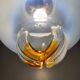Mazzega glass and chrome mushroom pendant light, Murano, 1960-70, space age