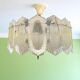 Mid century modern plexiglass chandelier for 4 lights