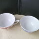 Pair of lunches or chocolate cups in sarreguemines kind of earthenware