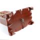 Ancien pied de lampe boulier, abacus chinois suanpan “lotus‑flower brand”