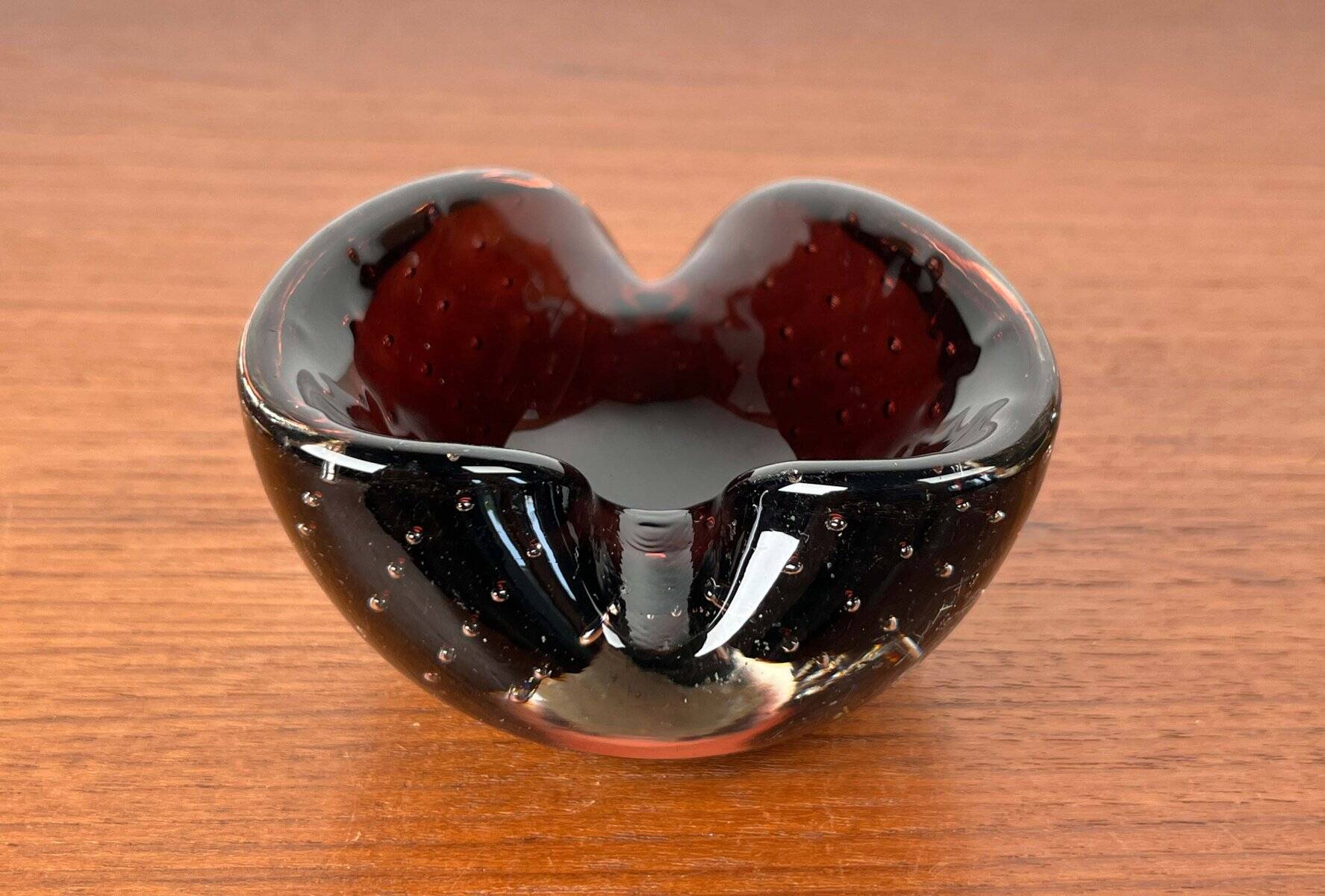 Vintage Italian Bullicante Ashtray in Murano Glass, 1970s