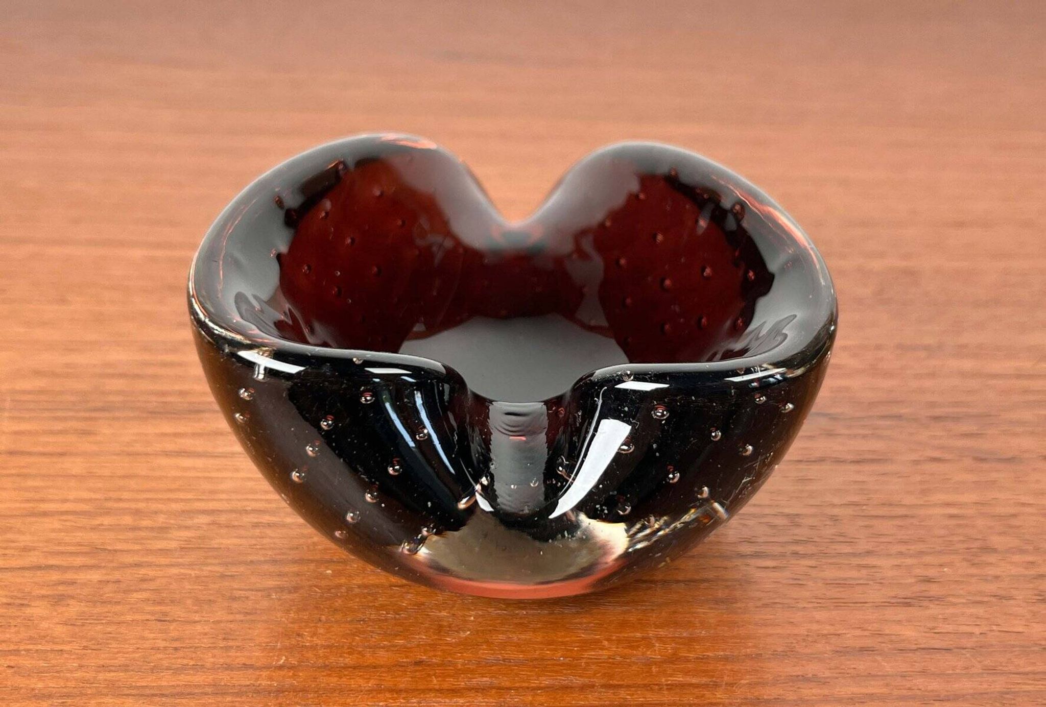 Vintage Italian Bullicante Ashtray in Murano Glass, 1970s