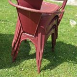 Xavier Pauchard for Tolix table G and 3 chairs A56