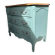 Commode vintage vert sauge