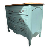 Commode vintage vert sauge