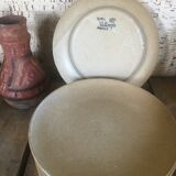 Set de 8 assiettes, Grès Village