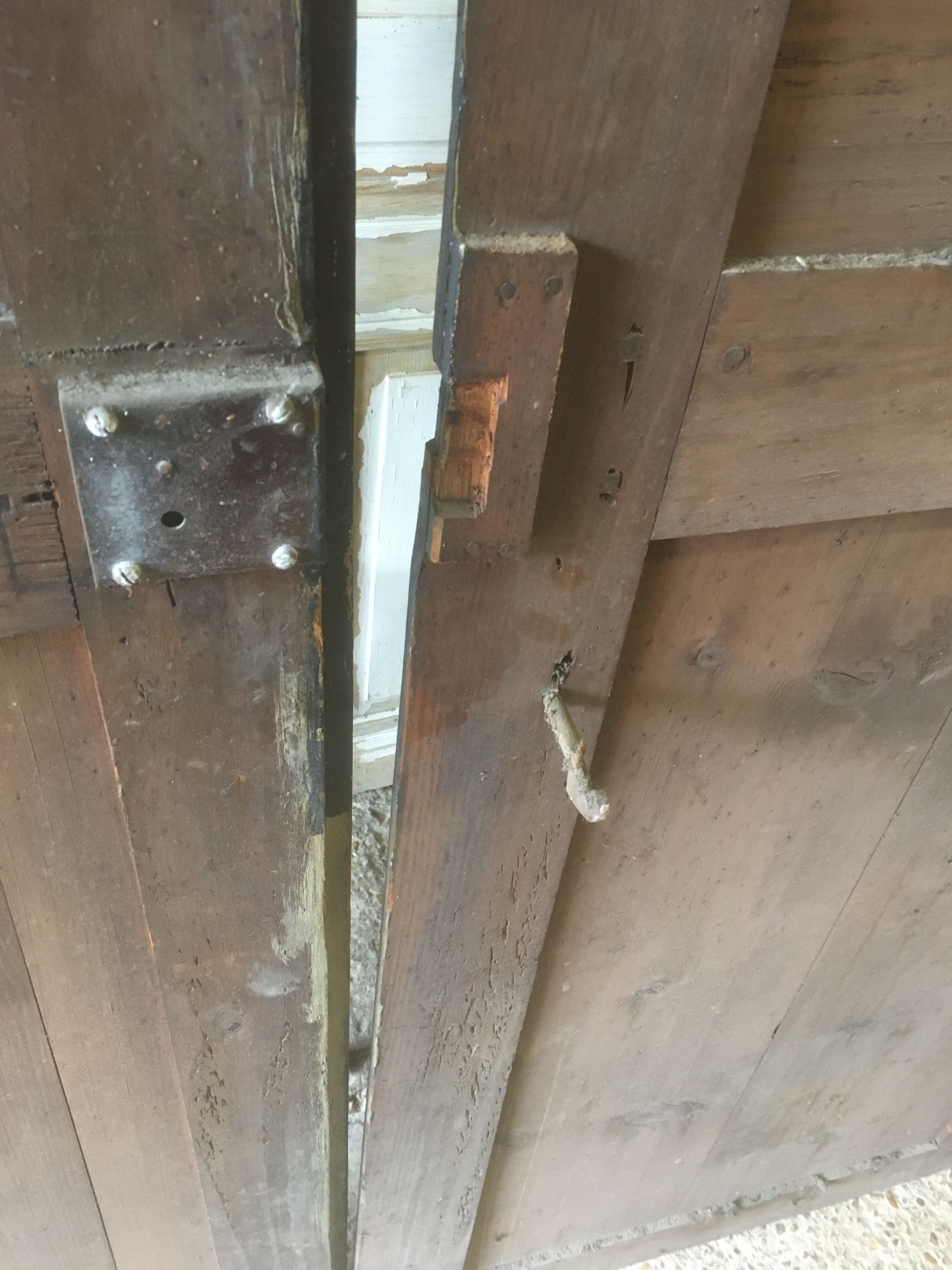 Double pine closet doors