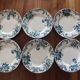 7 flat plates in Terre de Fer St Amand model Boule de Neige