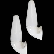 Set of 2 IFÖ “6035” / Stig Carlsson ceramic / glass / wall lamps / mid-century modern design