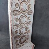 Candle holder with floral decoration typical of Michel Barbier's work but not signed in good condition