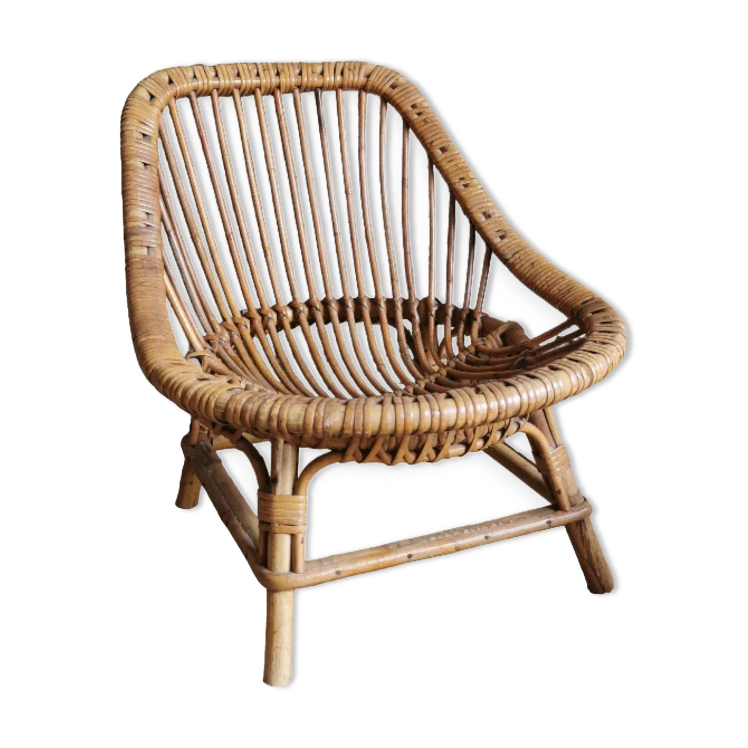 Rattan armchair for children