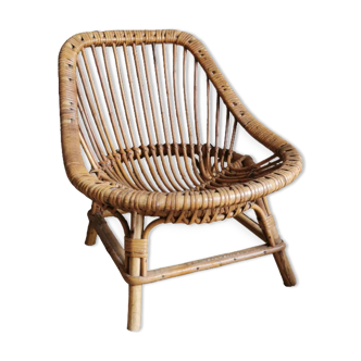 Rattan armchair for children