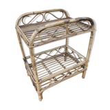 Rattan side table