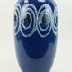 vase de sol Scheurich bleu avec motif tourbillon blanc modèle fat lava n° 546-41