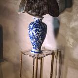 Large blue porcelain lamp 66x41 lampshade asia, japan, china elec new