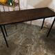Vintage wood and iron console