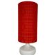 Lampe à poser Eldorado - opaline blanche et tissu vintage