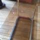 Lot de 2 étagères en métal chromé vintage
