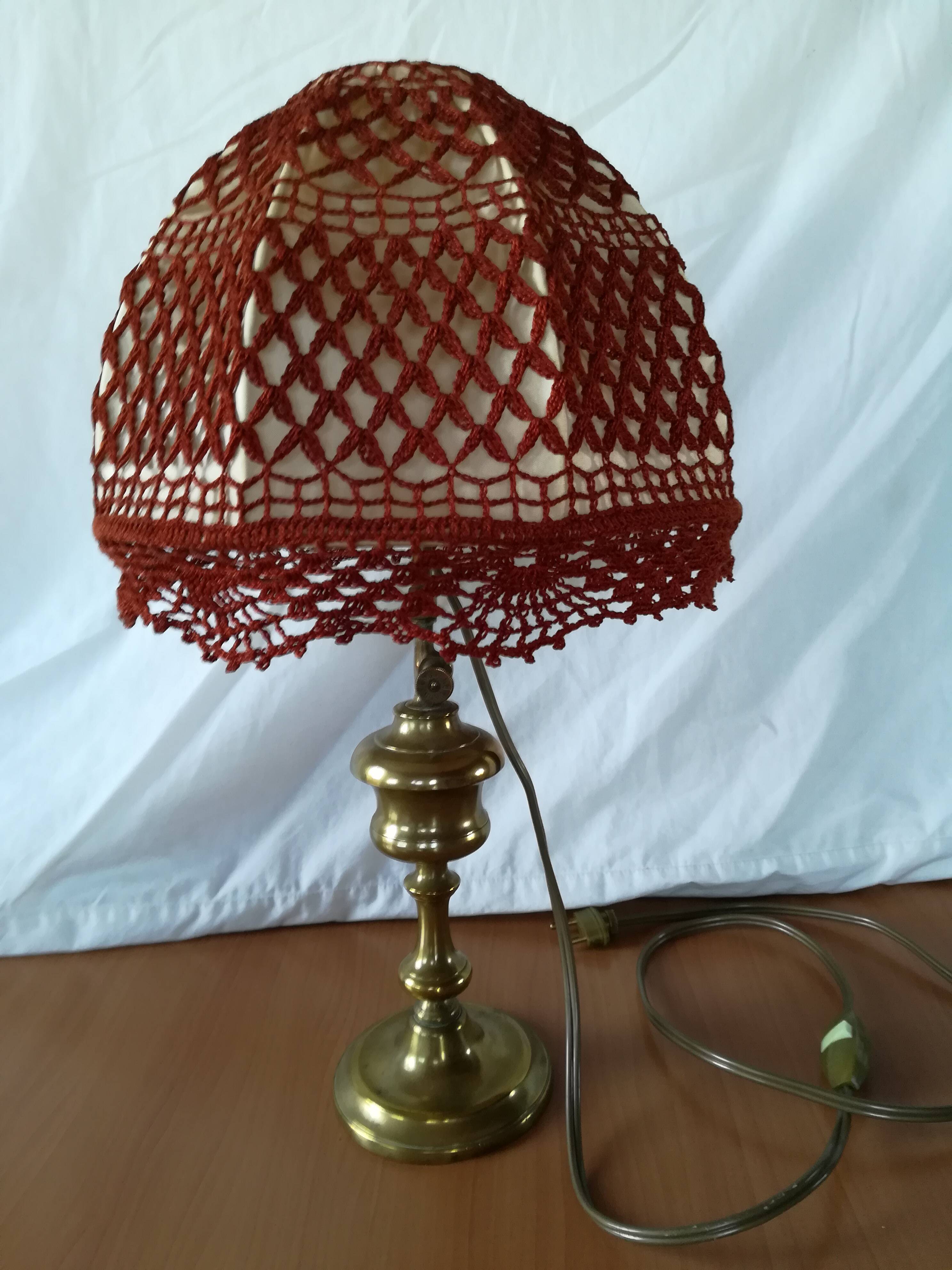 Brass bedside lamp