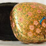Lacquered & painted "peacock" box