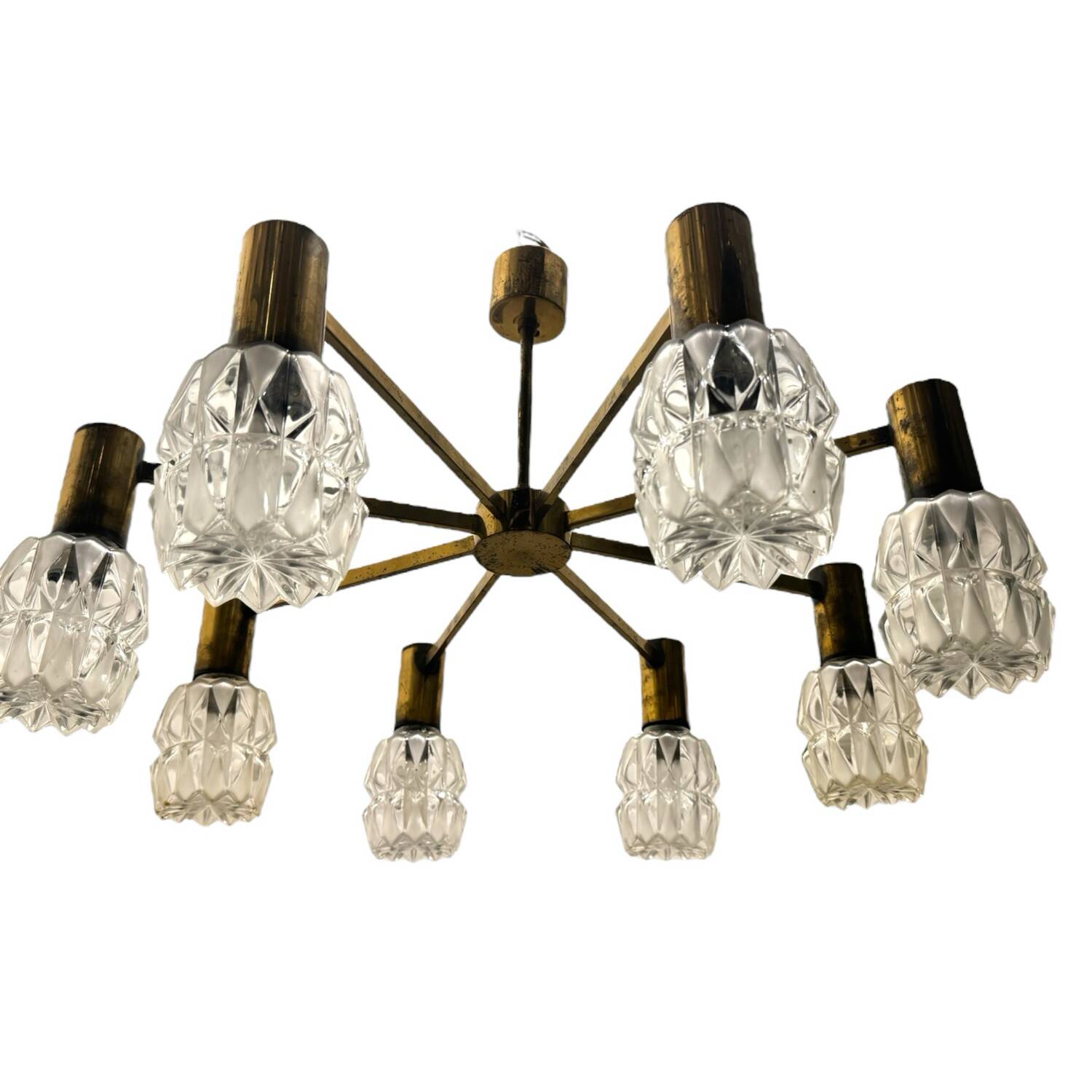 Brass Crystal Chandelier 1960’s