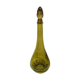 Vintage amber green olive decanter