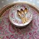 Metal tray Vienna Woods printed cachmire 70s