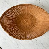 Wicker basket / rattan 70s