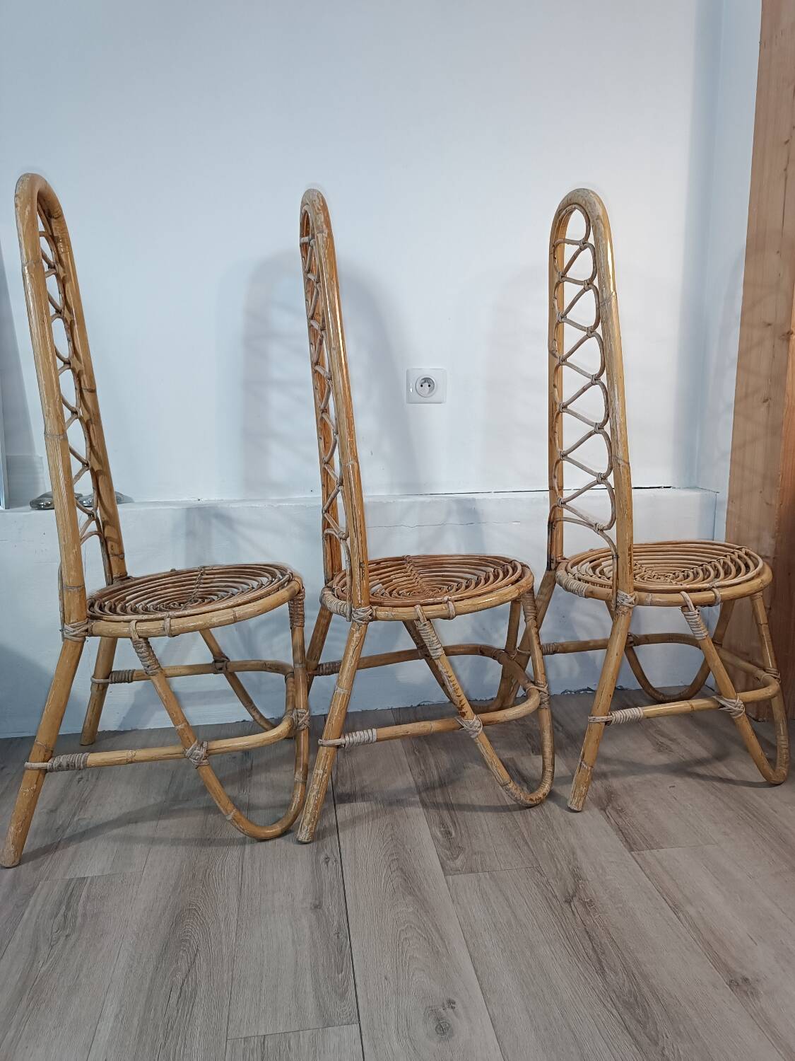 Trio de chaises par Dirk Van Sliedregt Années 1960