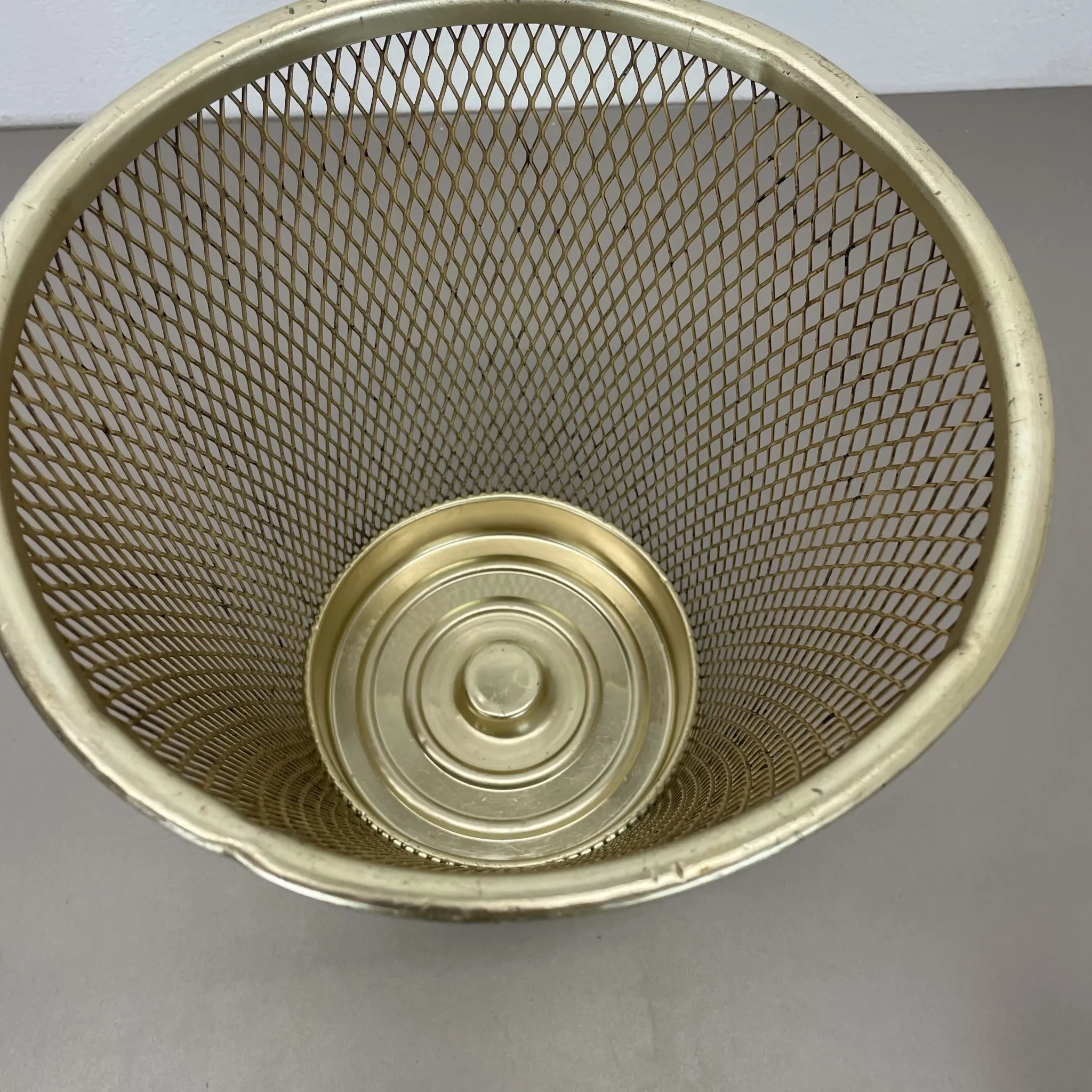 Vintage Paper Basket and Umbrella Stand in the Matégot Style, France, 1970s