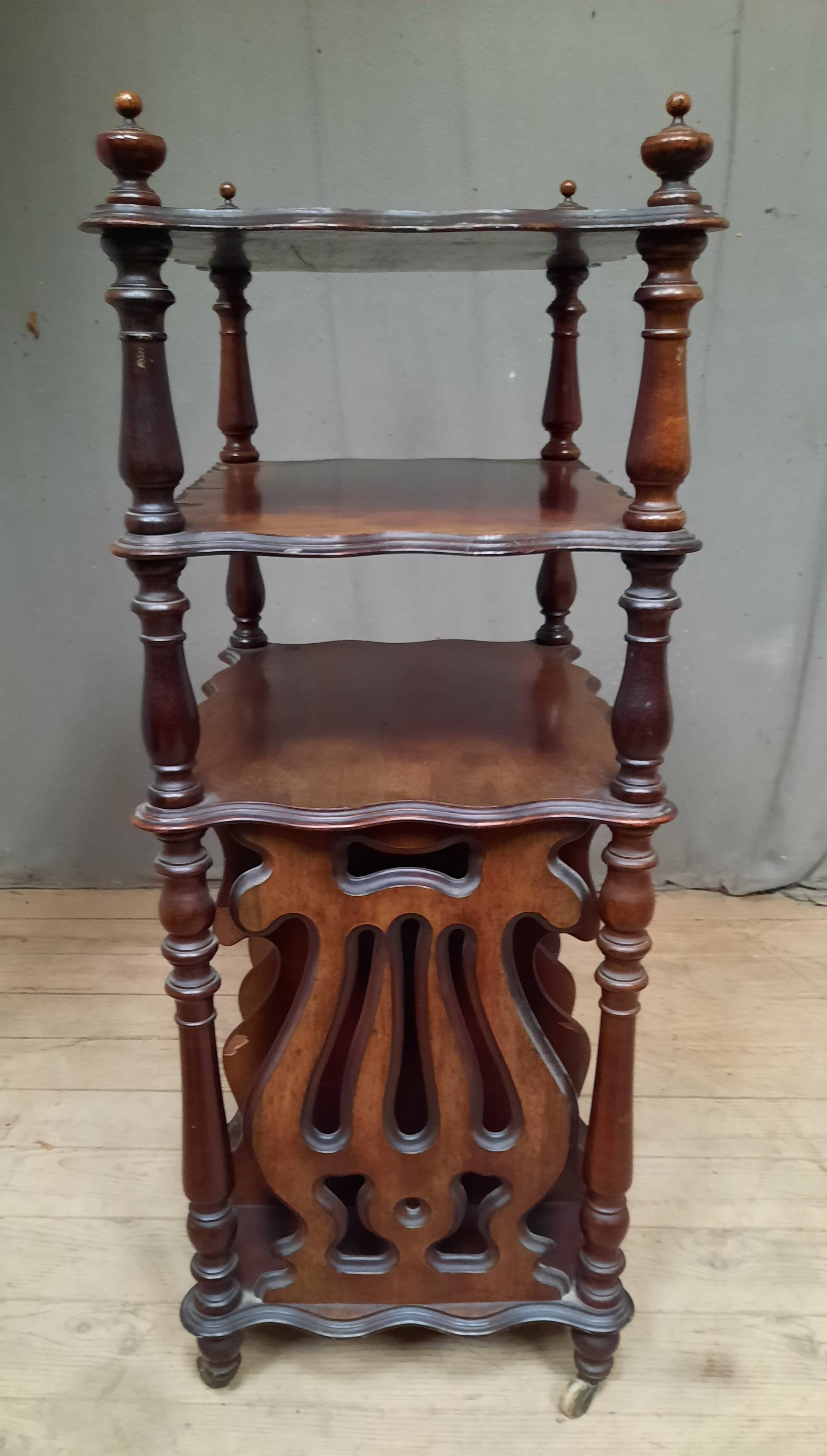 Music cabinet on casters
