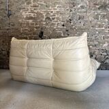 Togo 2-seater leather sofa by Michel Ducaroy for Ligne Roset