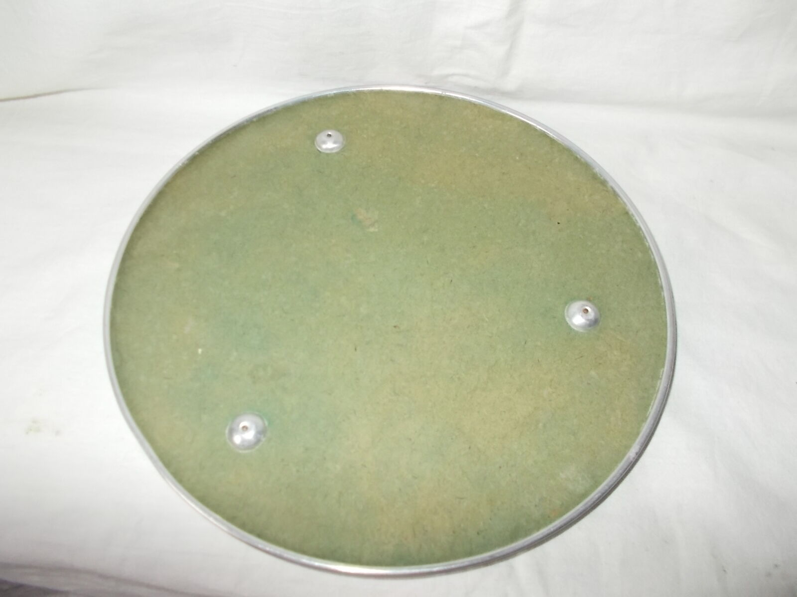 Vintage round mirror plateau