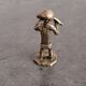 Ancient Akan weight for weighing gold in brass, in excellent condition.