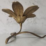 Brass ashtray fleur de lys with petals