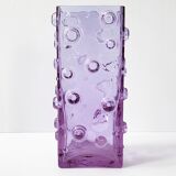 Vintage bubble glass vase 1970