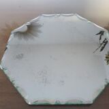 Octagonal mirror bevelled art deco 40 50 21x21cm