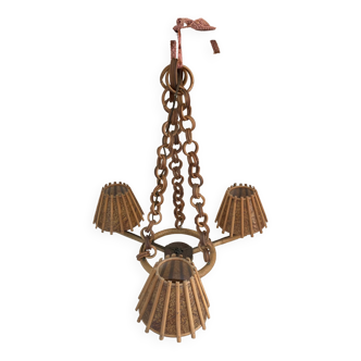 Rattan pendant light