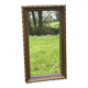 Rustic mirror called brutalist, molded carved natural wood