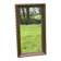 Rustic mirror called brutalist, molded carved natural wood