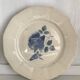 Set of 11 Digoin flat plates, blue rose patterns